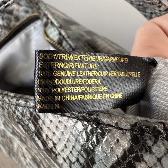 Aimee Kestenberg Tuscany Hobo Purse Shoulder Bag Suede Animal Print Leather - Picture 10 of 10